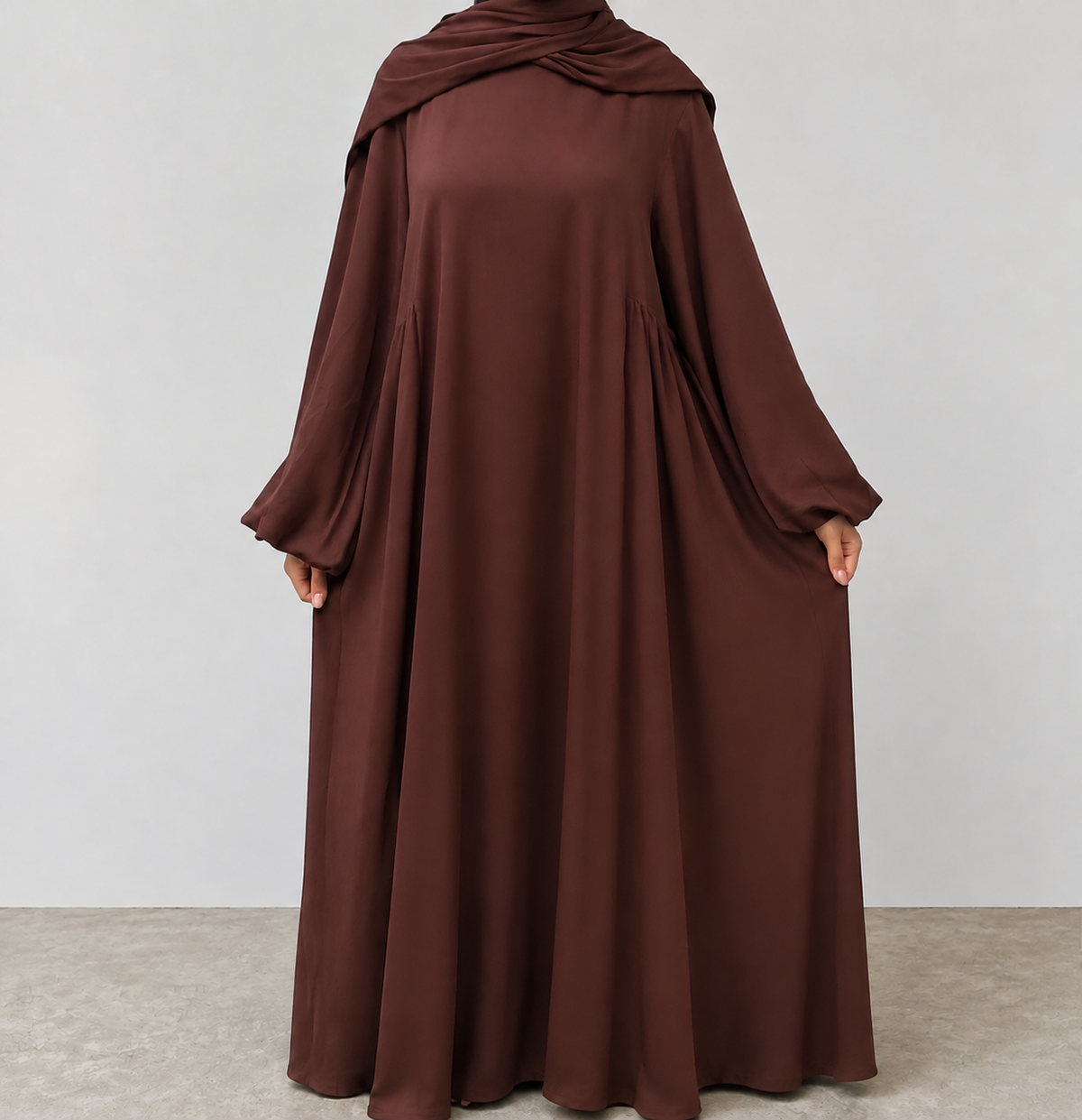 Abaya Ample en Crêpe