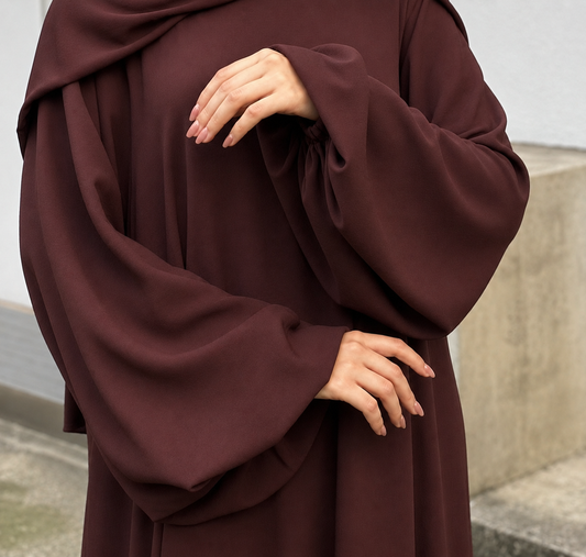 Abaya Ample en Crêpe