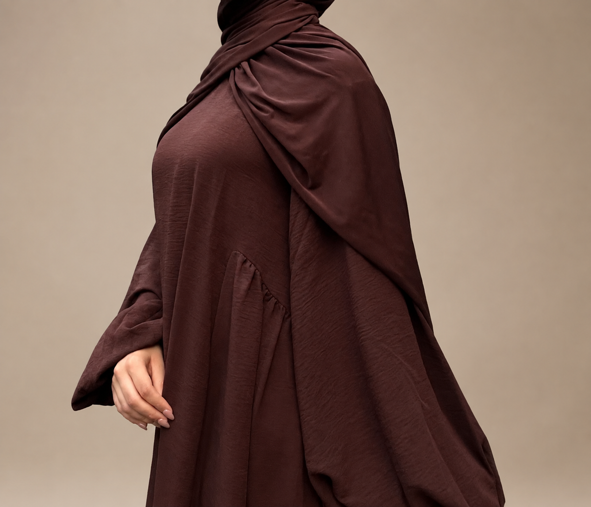 Abaya Ample en Crêpe