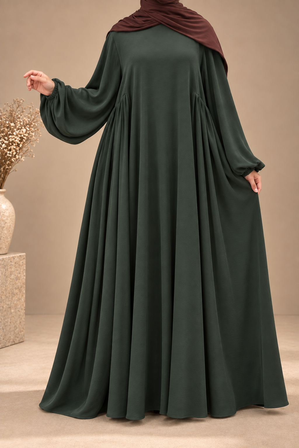 Abaya Ample en Crêpe